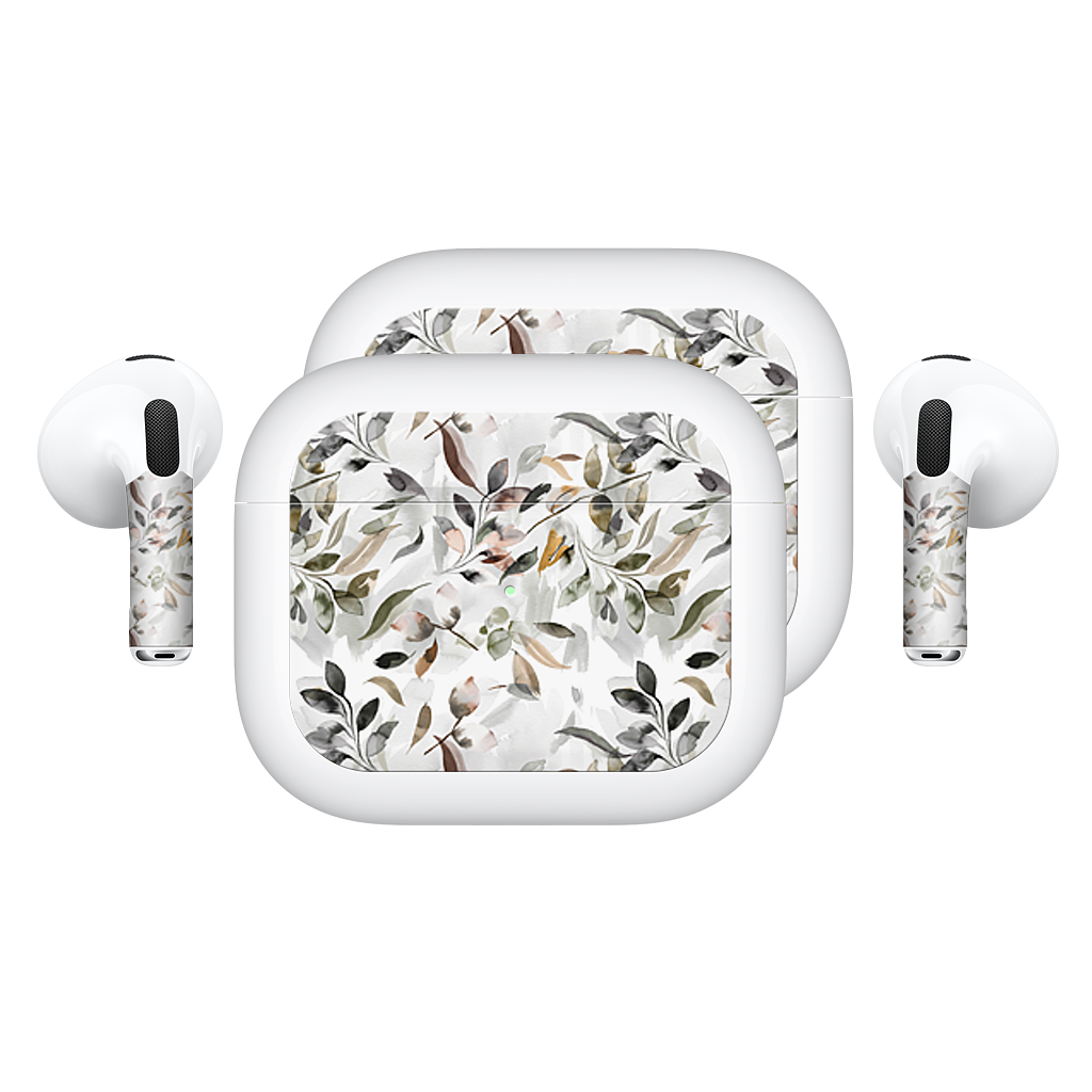 Watercolor Leaves Green AirPods