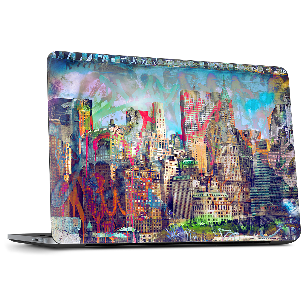 Graffiti Skyline Dell Laptop Skin