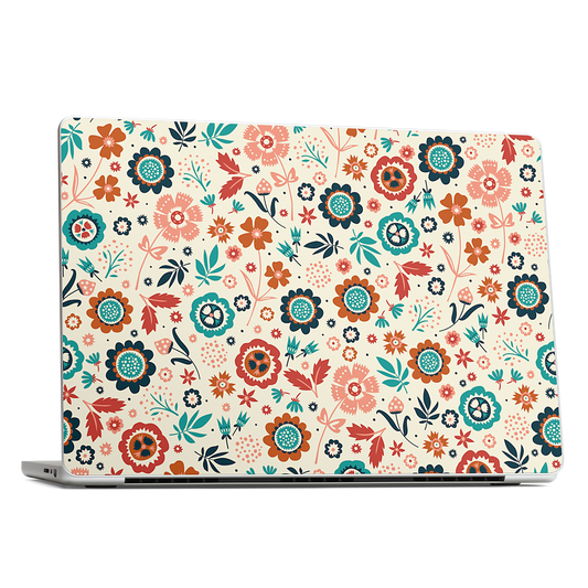 Folk Flowers MacBook Skin