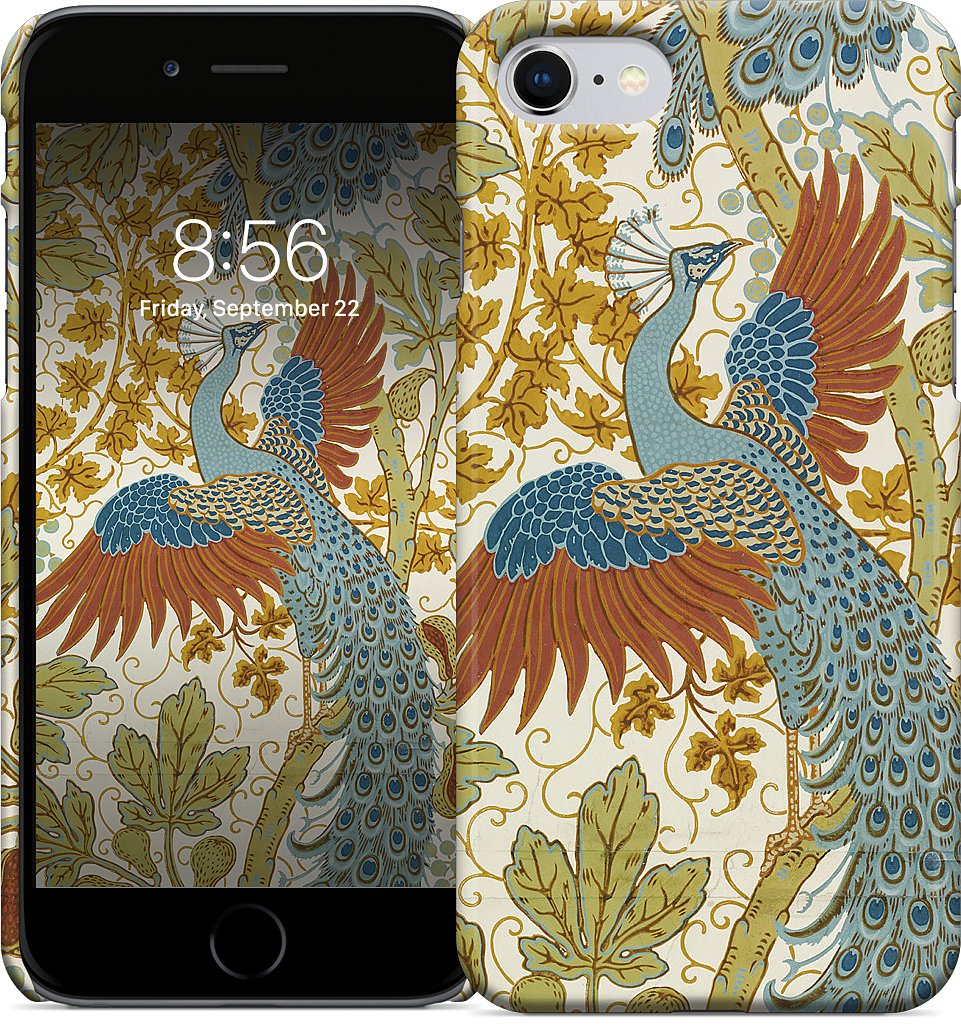 Fig and Peacock iPhone Case