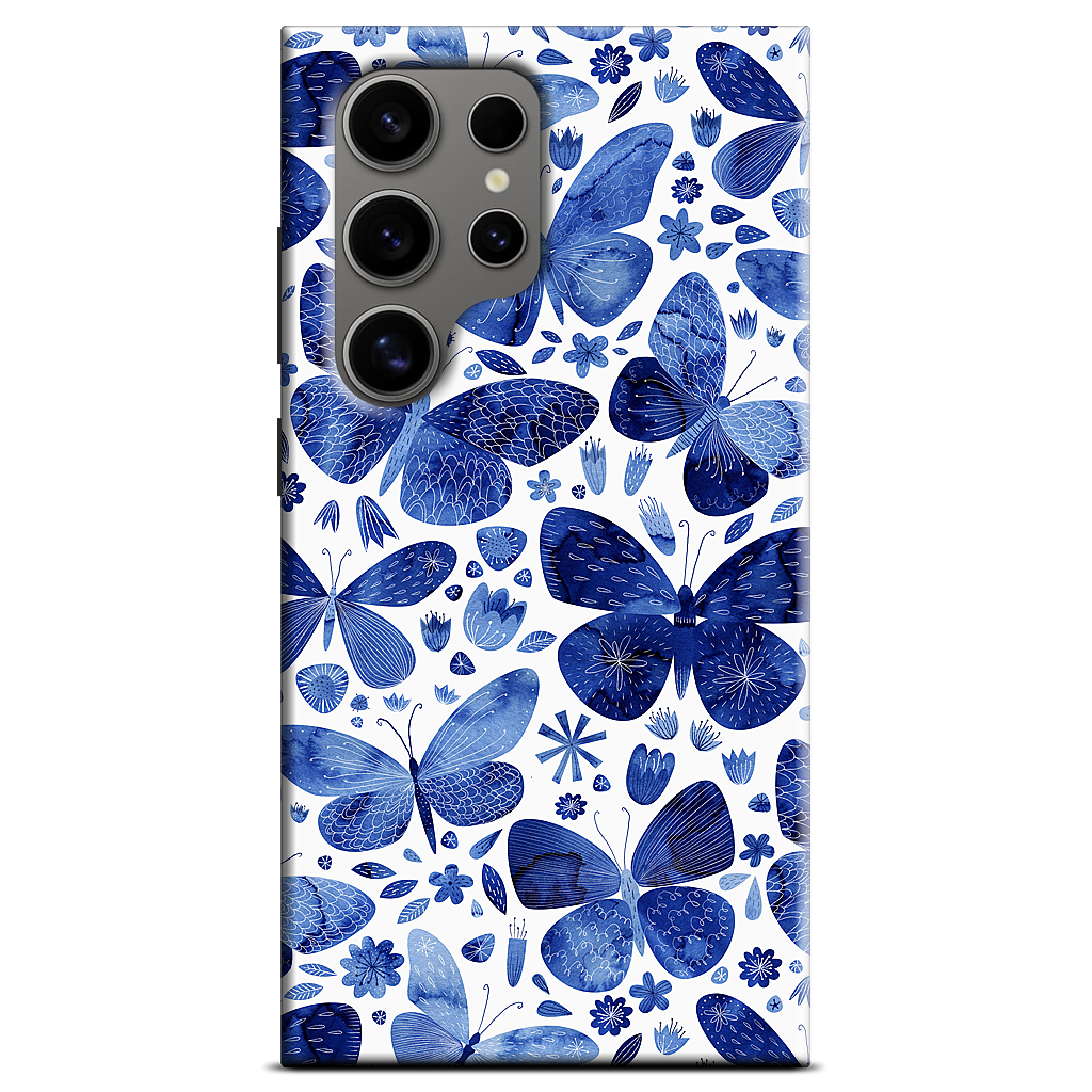 Blue Butterflies Samsung Case