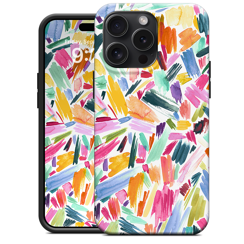 Colorful Abstract Strokes iPhone Case
