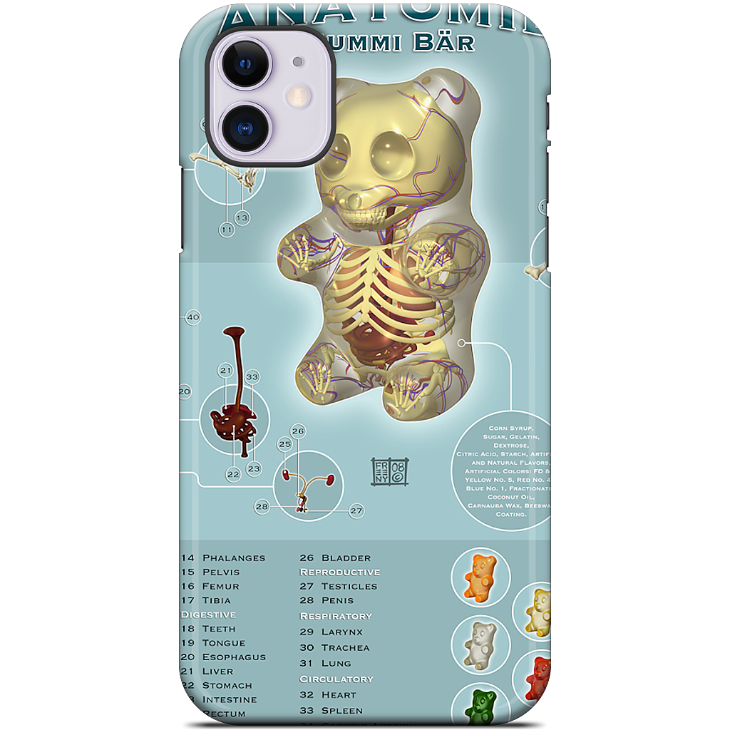 Gummi Anatomie iPhone Case