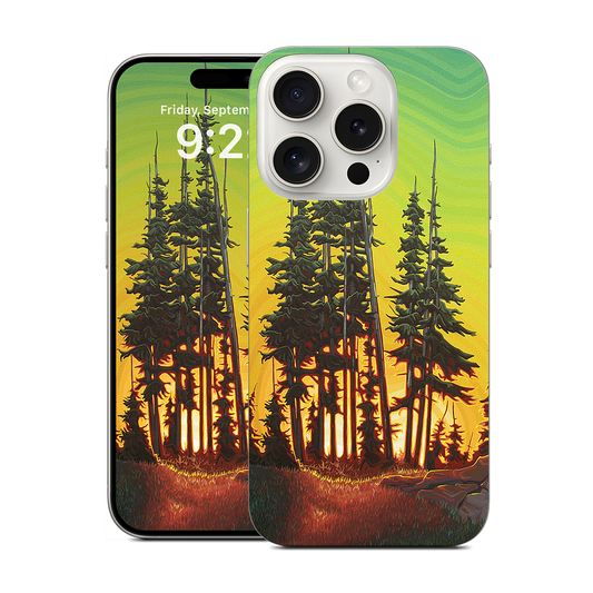 Green Skies At Night iPhone Skin