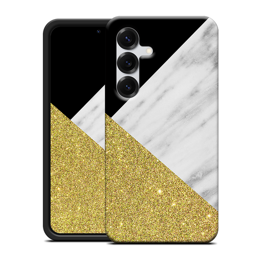 Gold and Real Italian Marble Collage Samsung Case