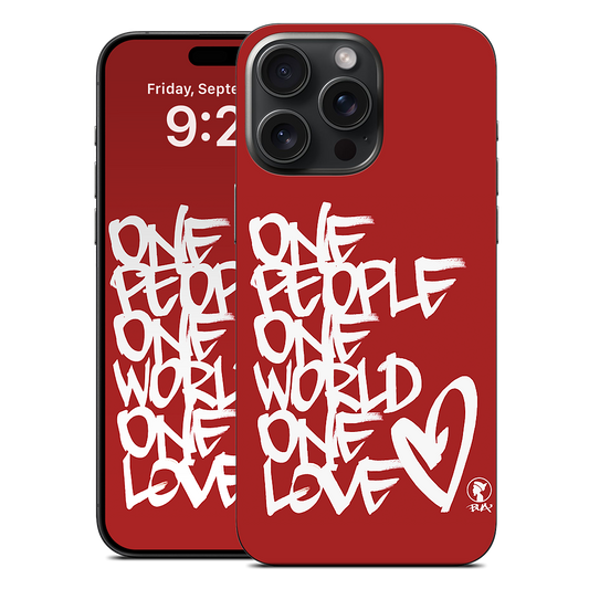 One People, One World, One Love iPhone Skin