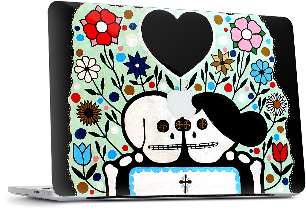 In The Garden With My Love MacBook Skin