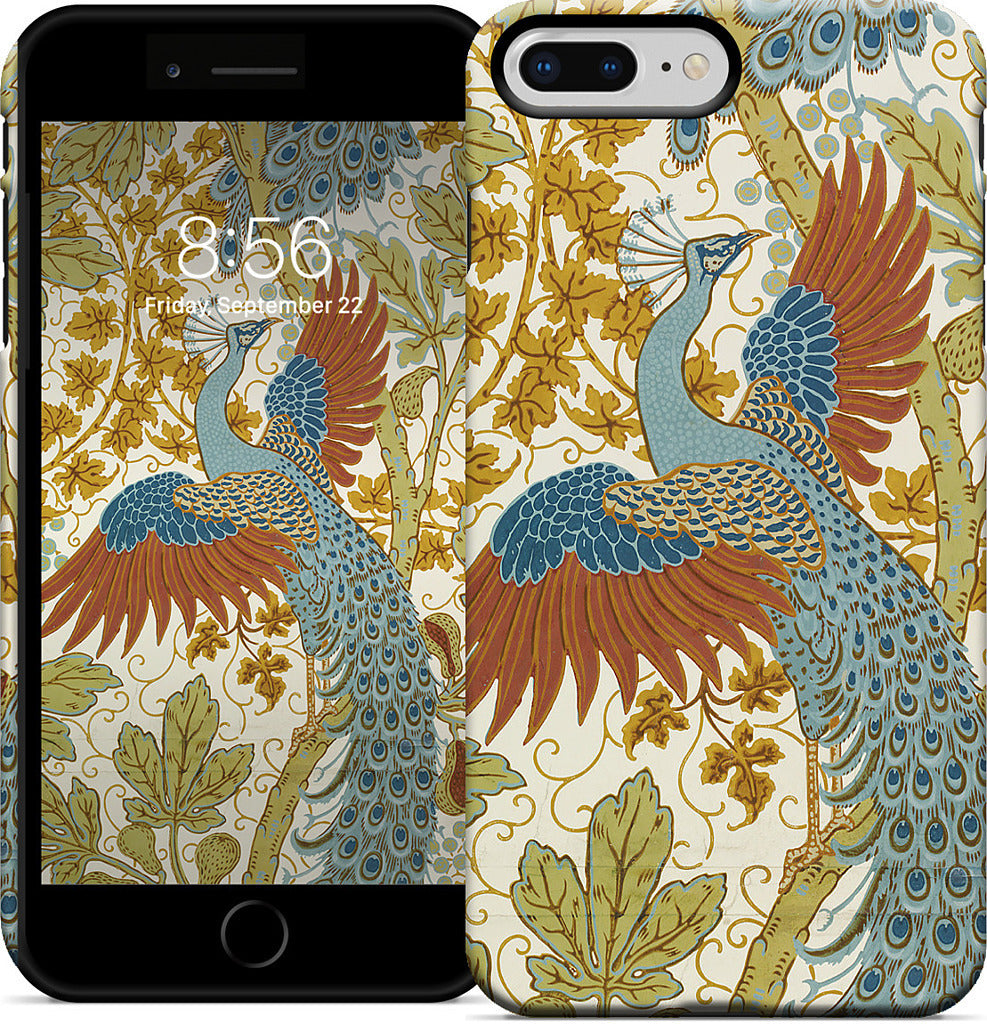 Fig and Peacock iPhone Case