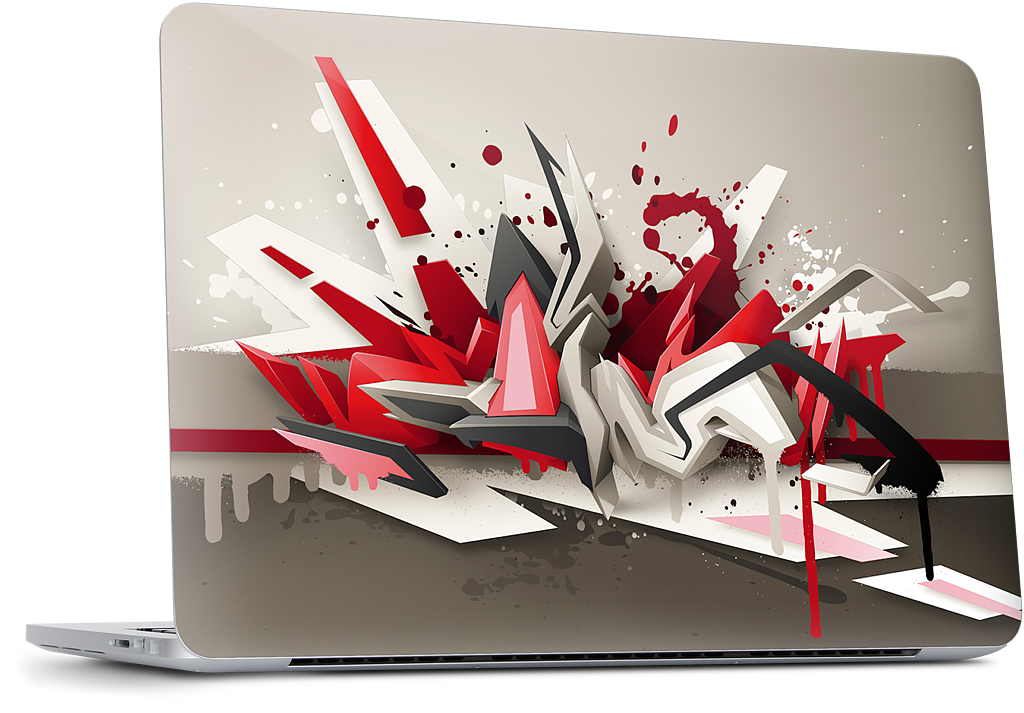Red Metal MacBook Skin