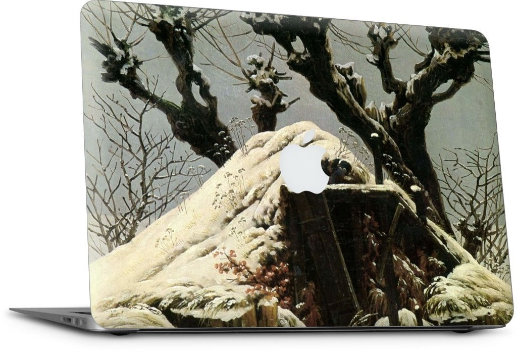 Snowy Cottage MacBook Skin