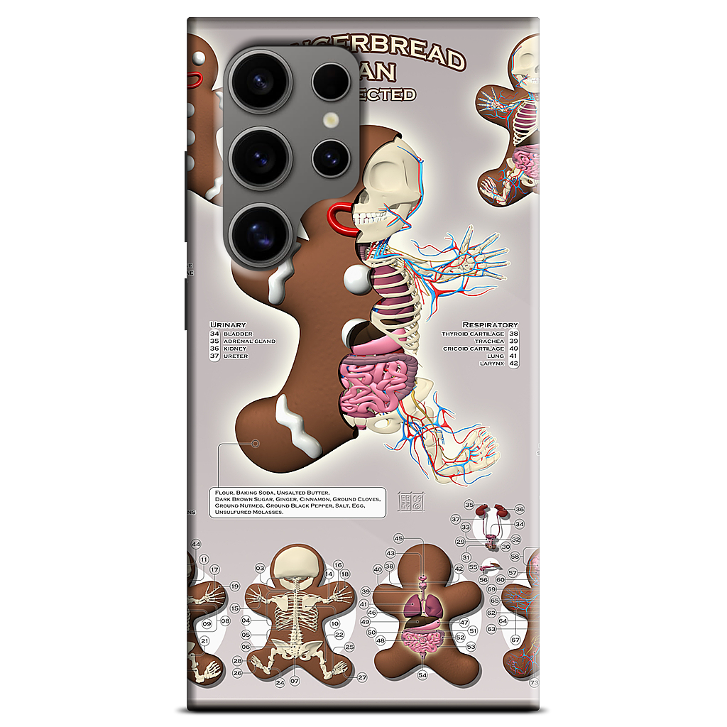 Gingerbread Man Dissected Samsung Case