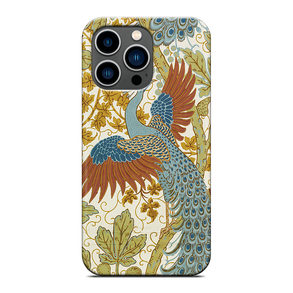 Fig and Peacock iPhone Case