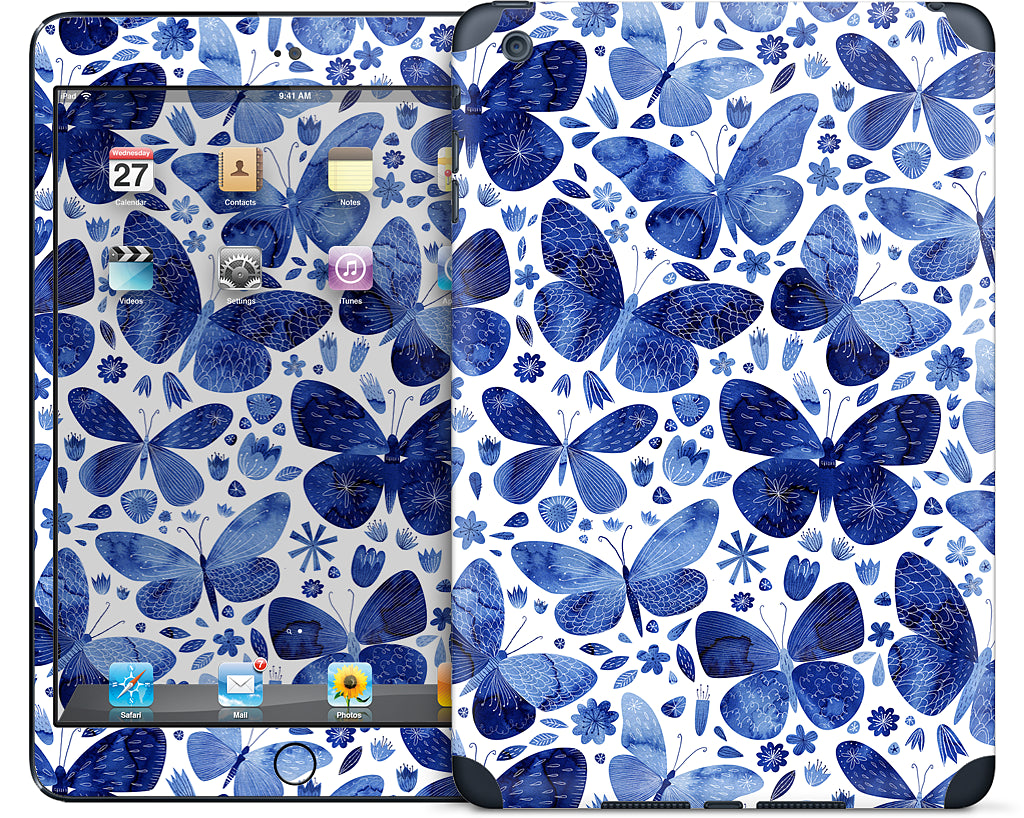 Blue Butterflies iPad Skin