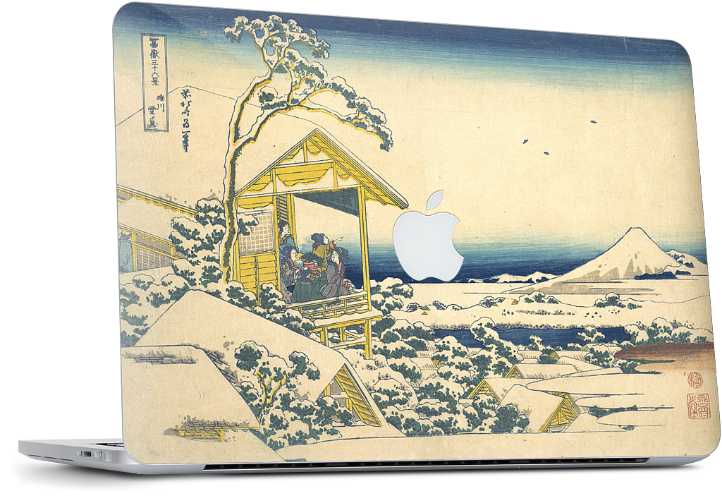 Morning After the Snow at Koishikawa in Edo (Koishikawa yuki no ashita) MacBook Skin