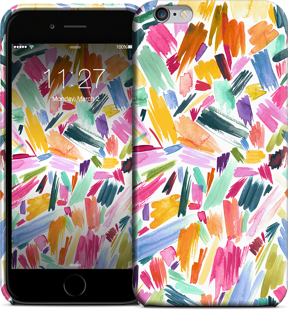 Colorful Abstract Strokes iPhone Case