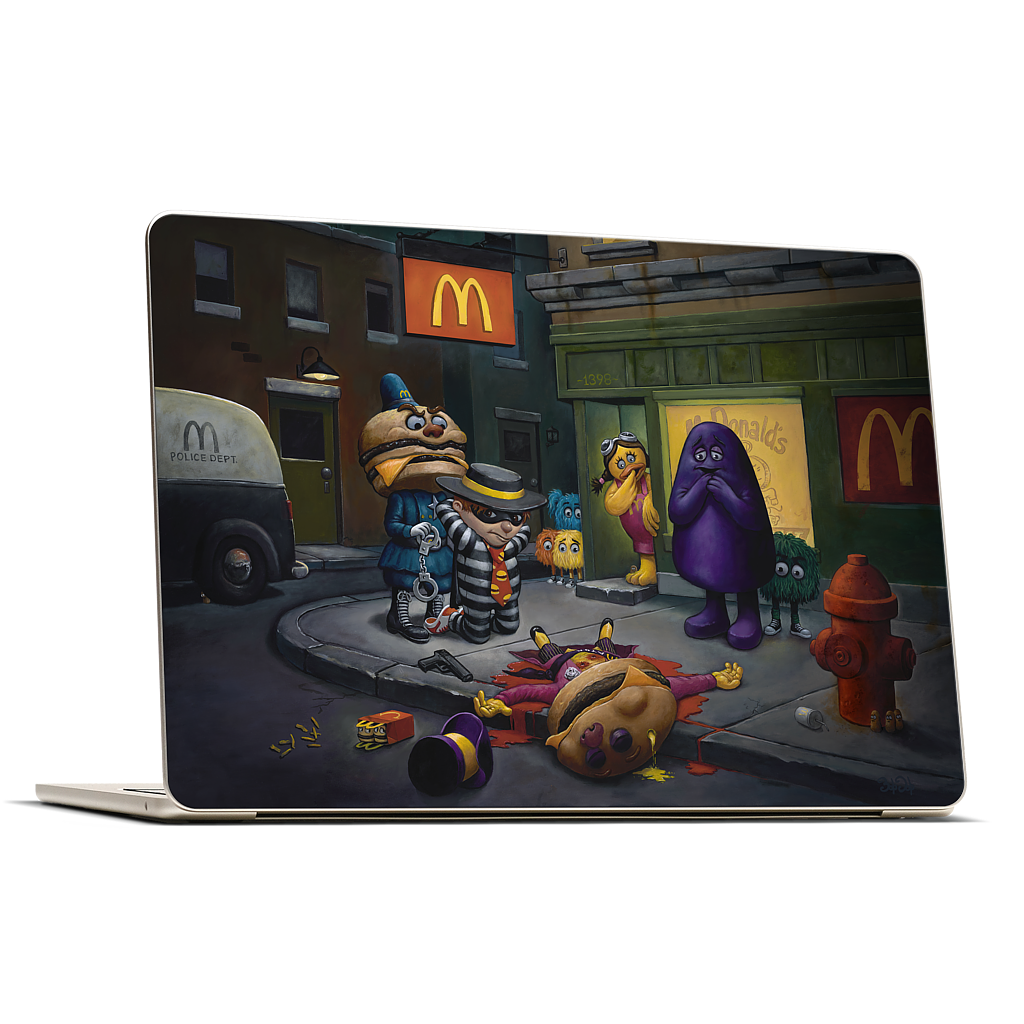 McCheese Gets Greased MacBook Skin