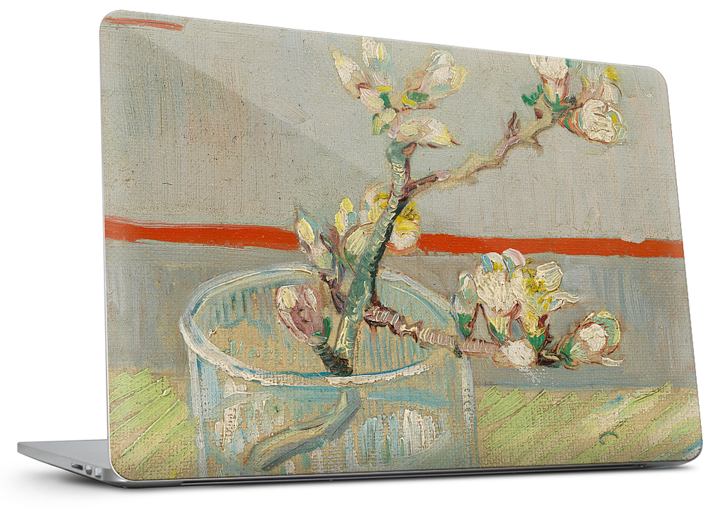 Spring of Flowering Almond in a Glass MacBook Skin