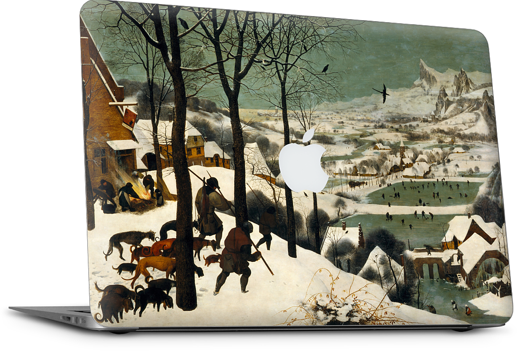 Hunters in the Snow MacBook Skin