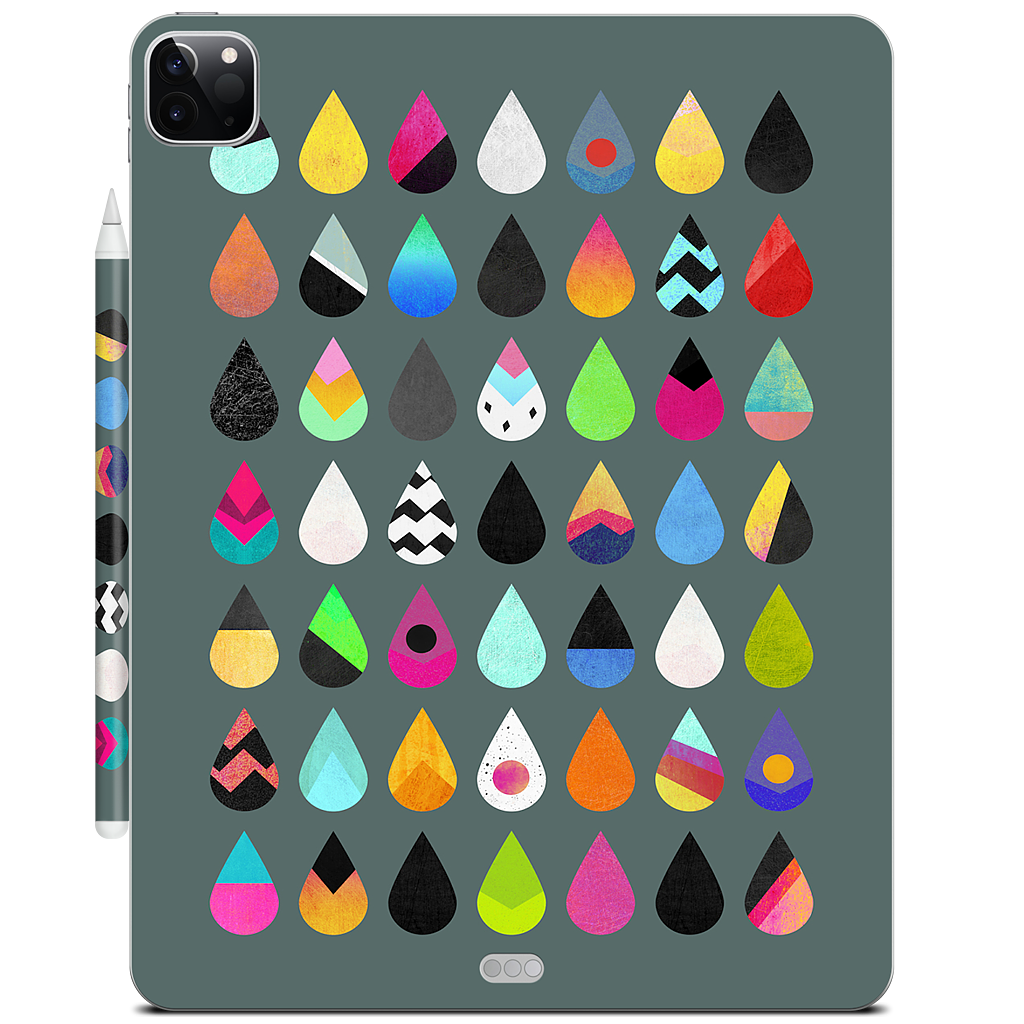 Colorful Rain iPad Skin