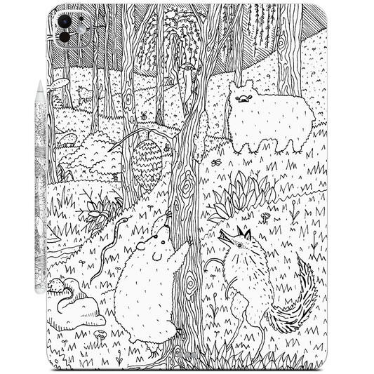 Diurnal Animals of the Forest iPad Skin