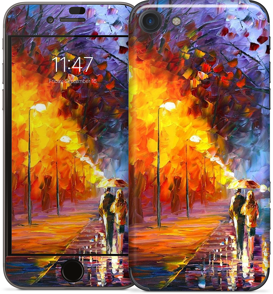 ALLEY BY THE LAKE by Leonid Afremov iPhone Skin