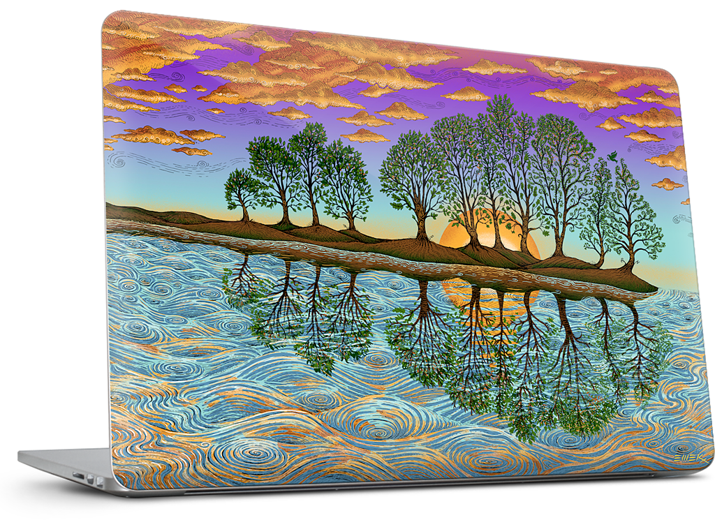 Guitar In Sea Major MacBook Skin