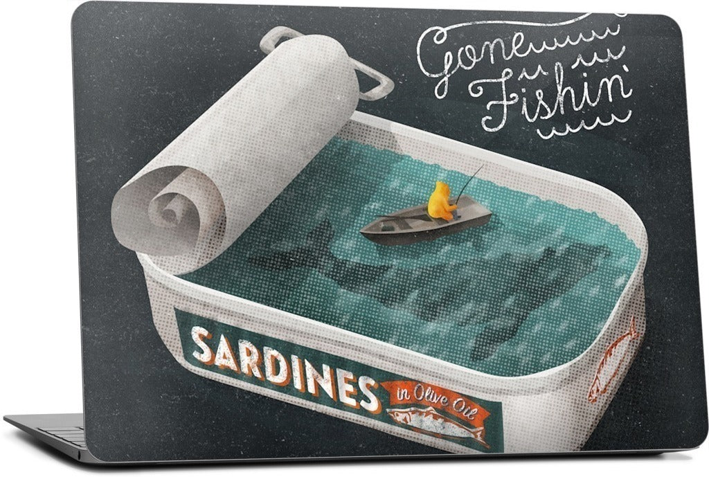 Gone Fishin' MacBook Skin