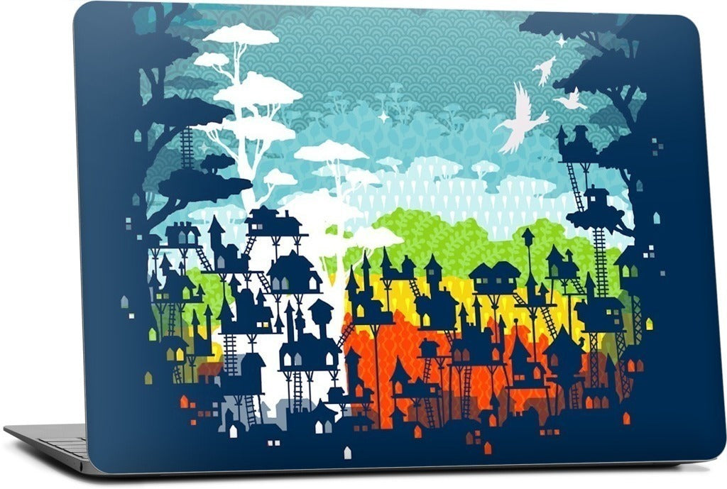 Rainforest City MacBook Skin