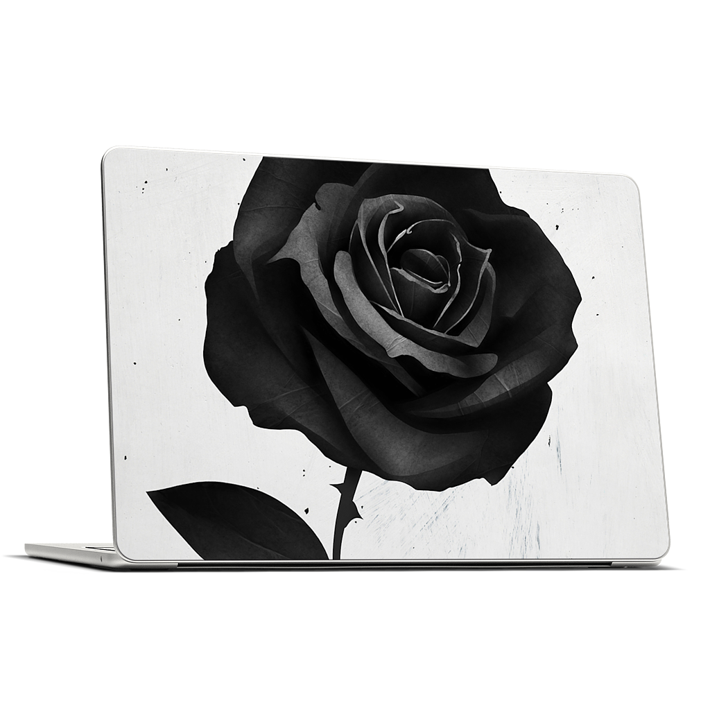 Fabric Rose MacBook Skin