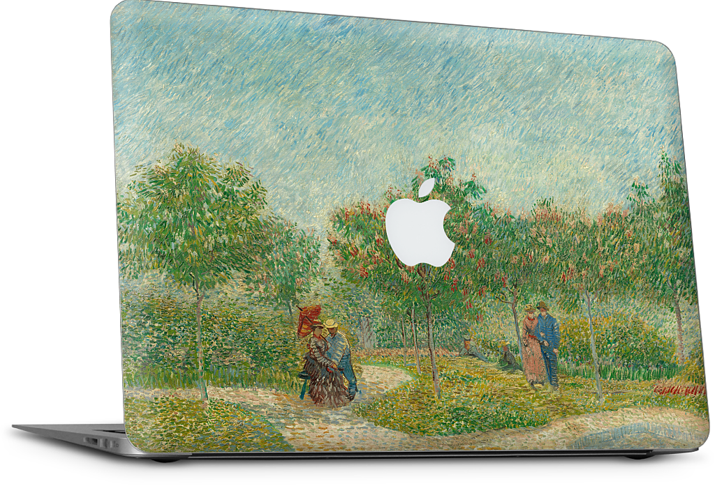 Garden with Courting Couples MacBook Skin
