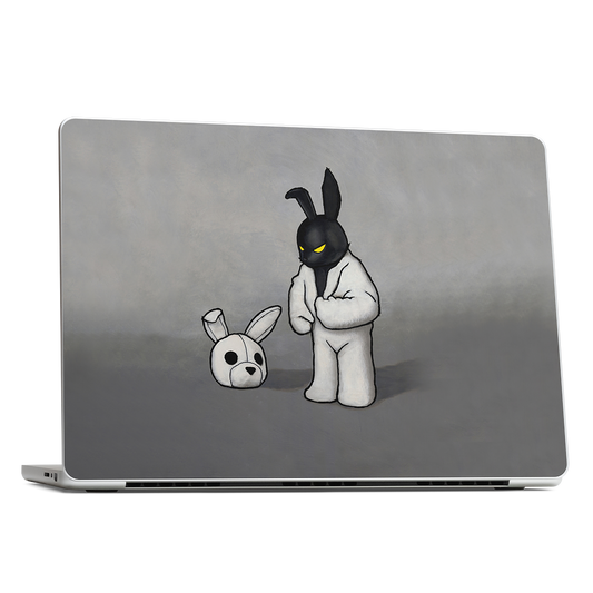 Black In White MacBook Skin