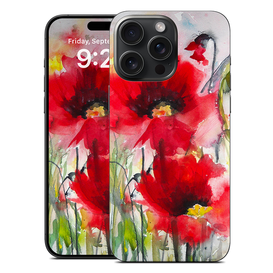 Red Poppies iPhone Skin