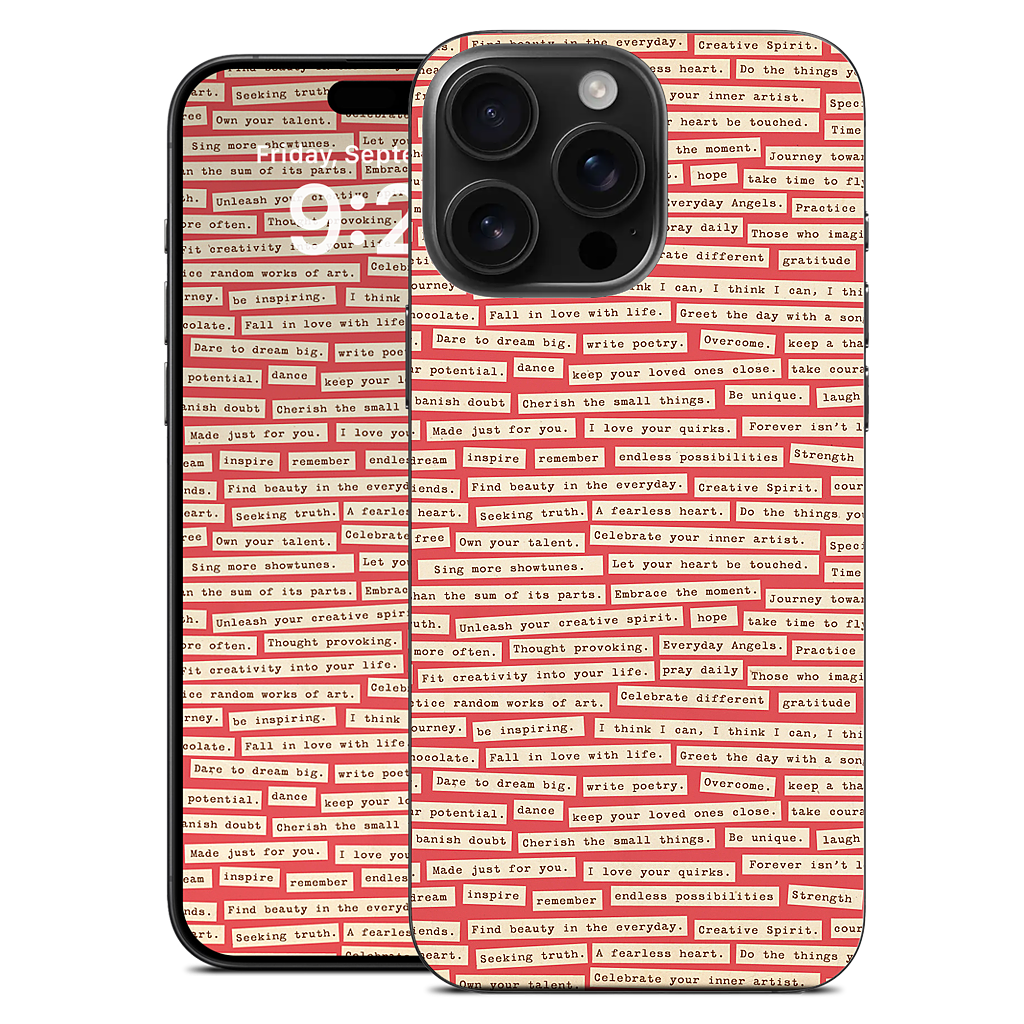 Happy Thoughts iPhone Skin