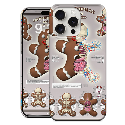 Gingerbread Man Dissected iPhone Case