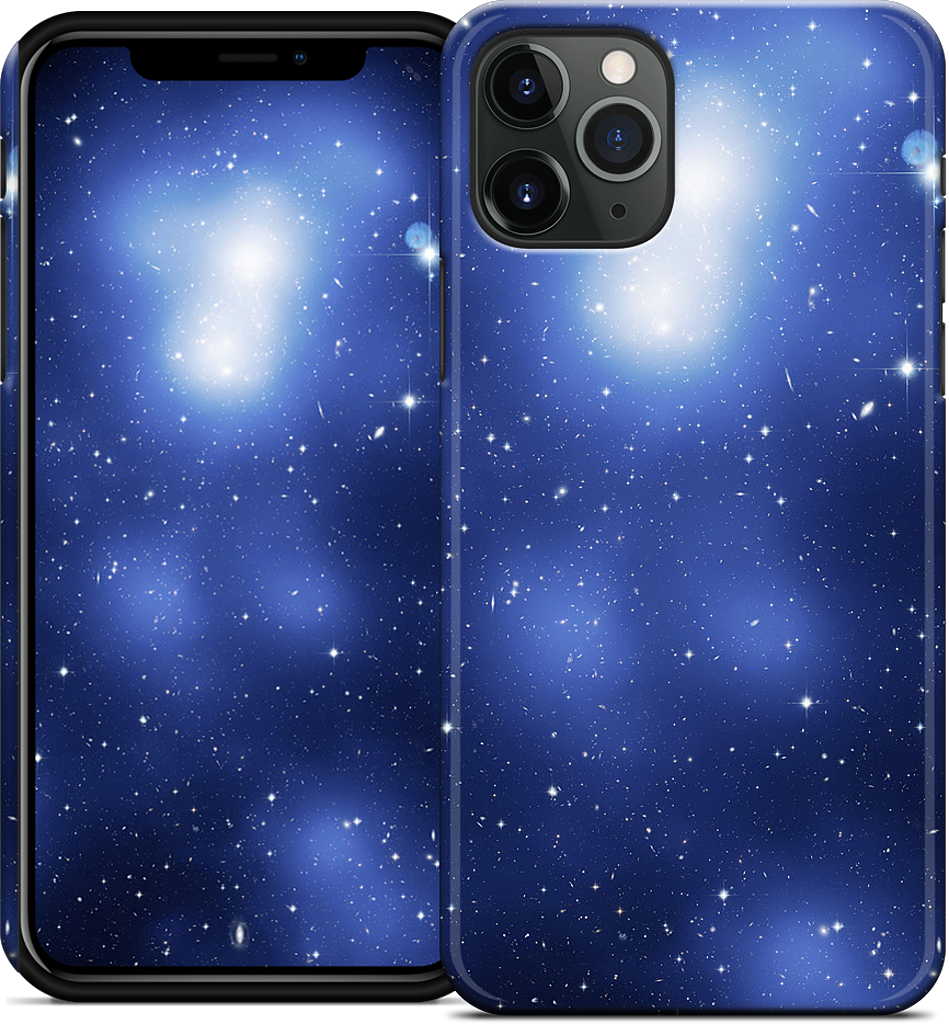 Galaxy Cluster Blue iPhone Case