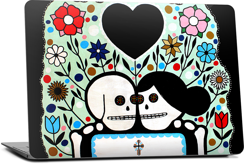In The Garden With My Love MacBook Skin