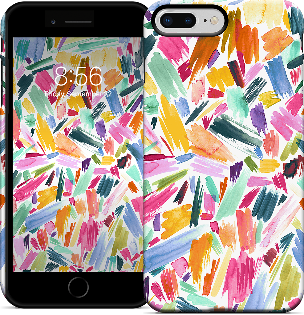 Colorful Abstract Strokes iPhone Case