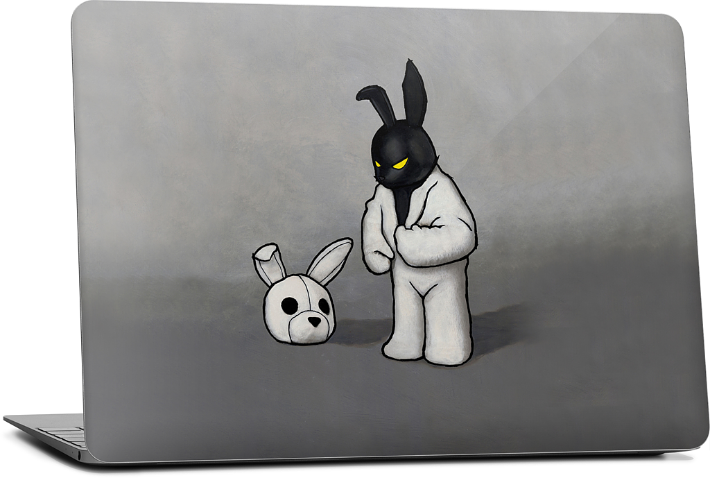 Black In White MacBook Skin