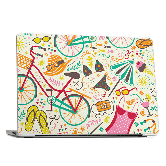 Seaside Cycle MacBook Skin