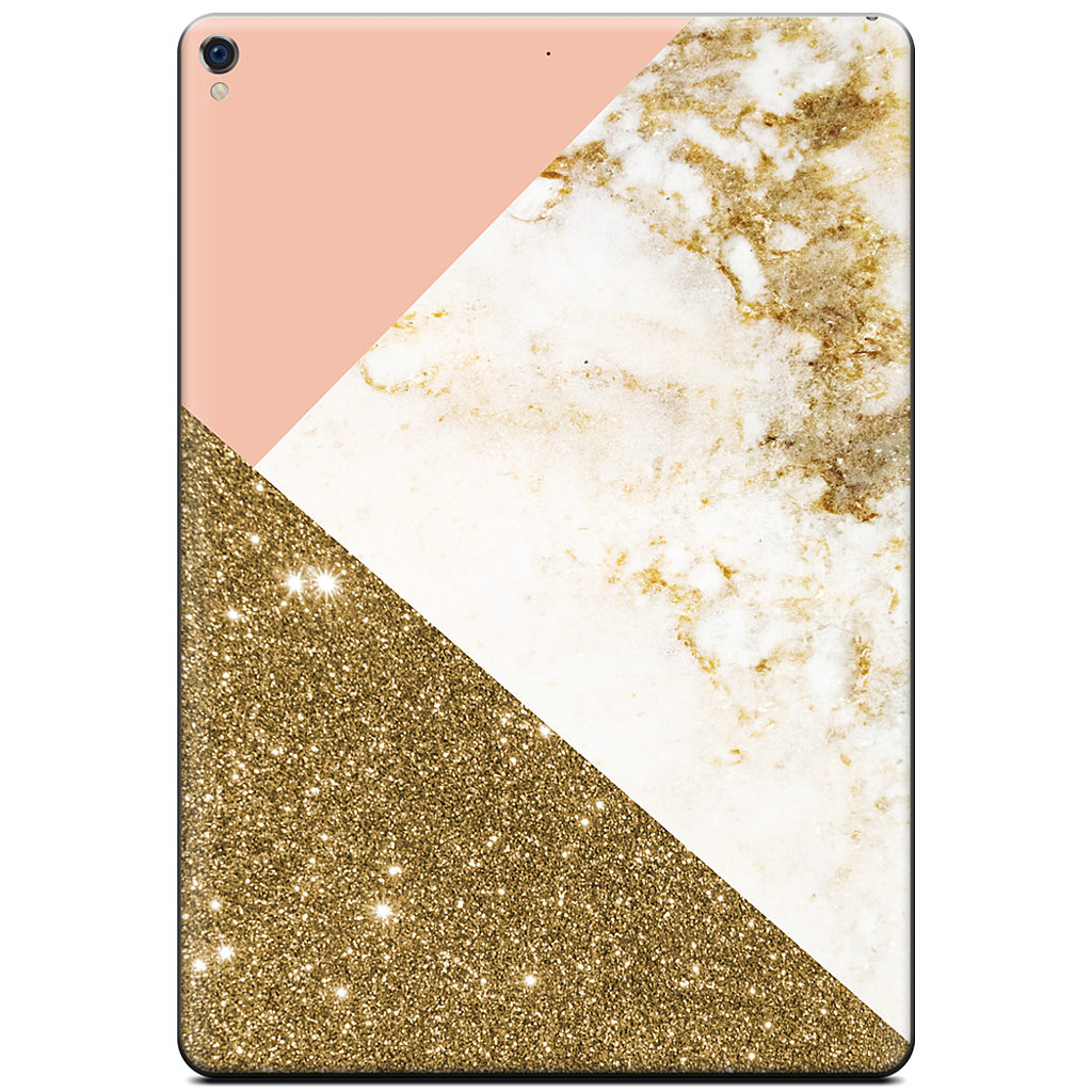 Gold Marble Collage  iPad Skin