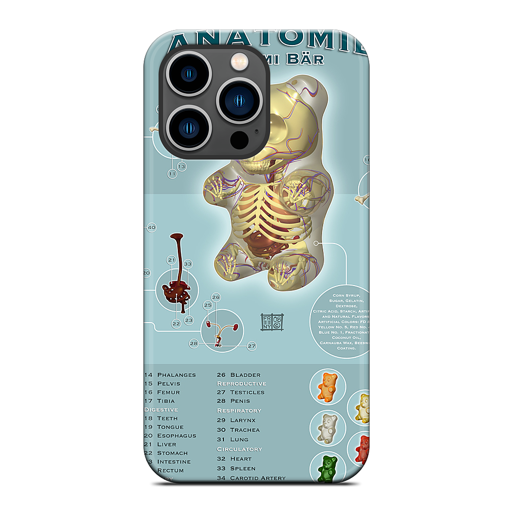 Gummi Anatomie iPhone Case