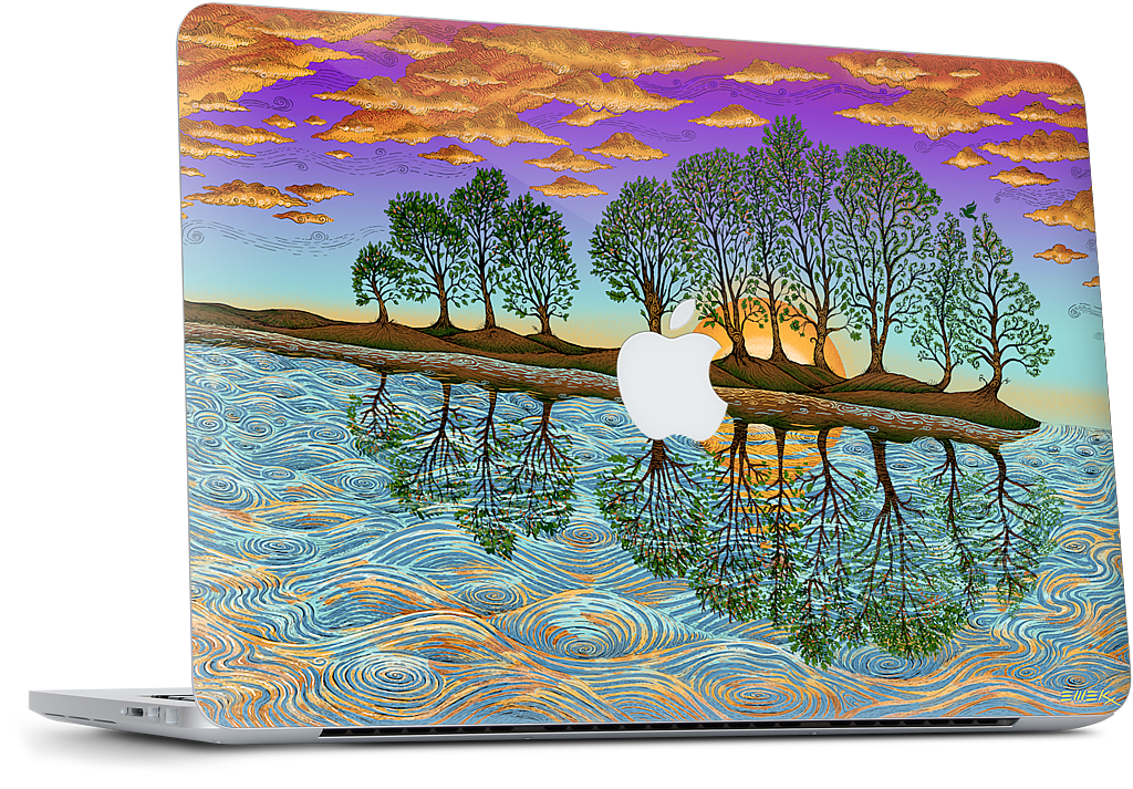 Guitar In Sea Major MacBook Skin