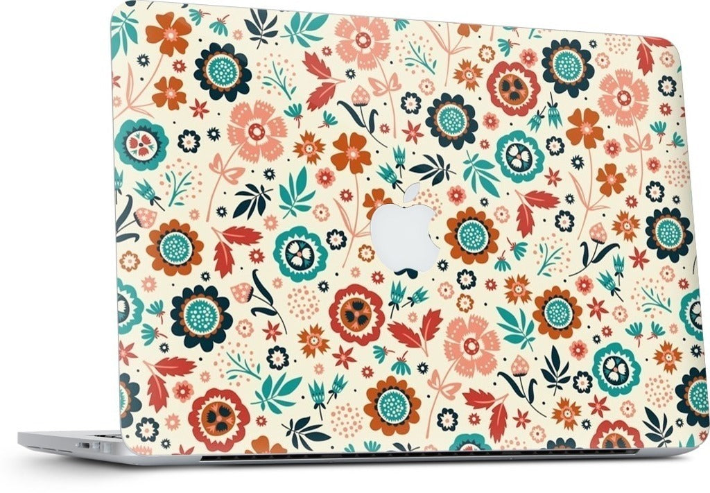 Folk Flowers MacBook Skin
