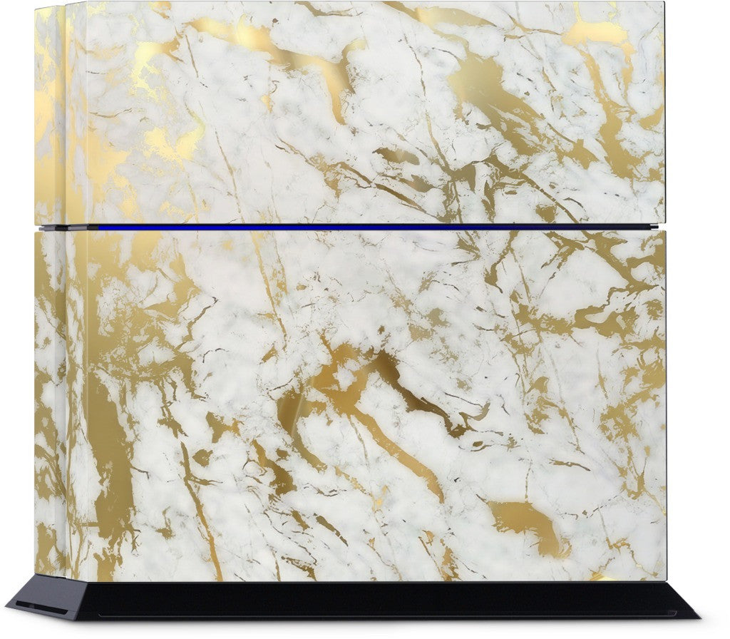 Gold Marble PlayStation Skin