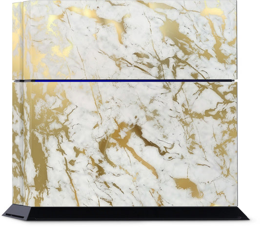 Gold Marble PlayStation Skin