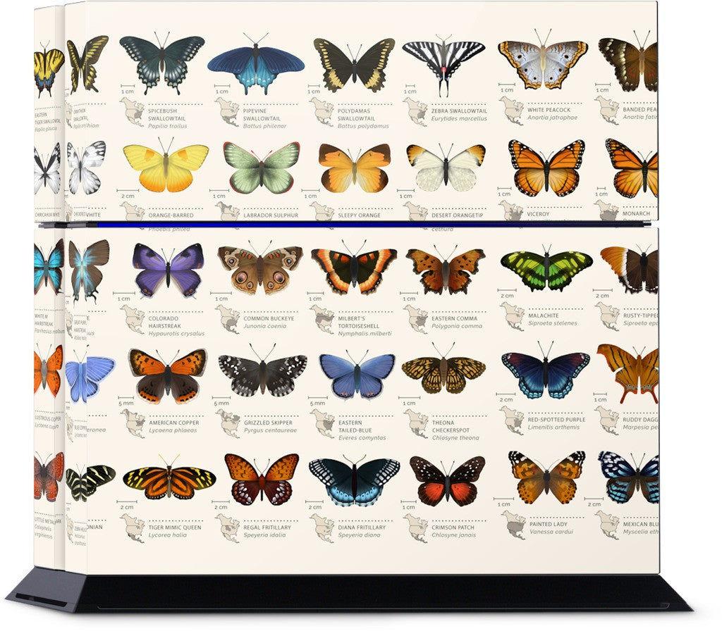 42 North American butterflies PlayStation Skin by Eleanor Lutz | GelaSkins