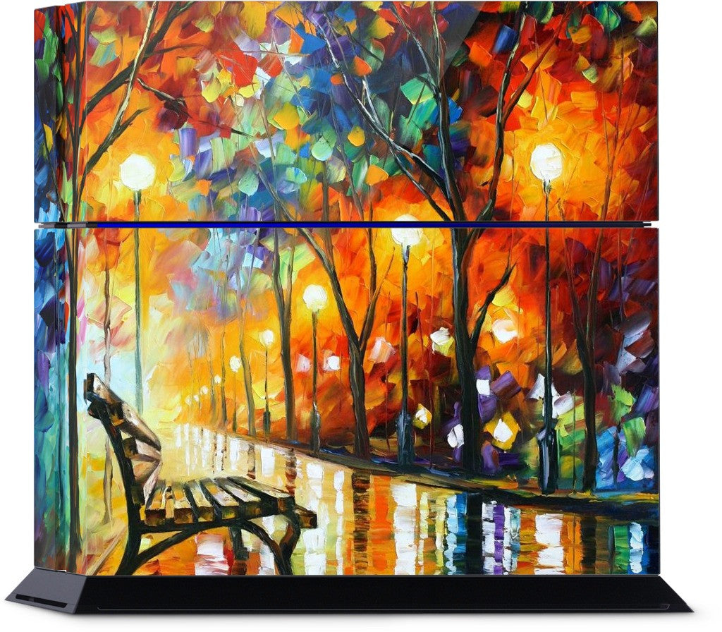 THE LONELINESS OF AUTUMN by Leonid Afremov PlayStation Skin