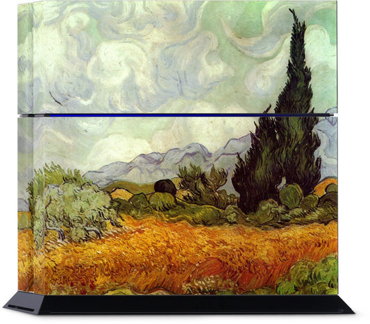 A Wheatfield with Cypresses PlayStation Skin