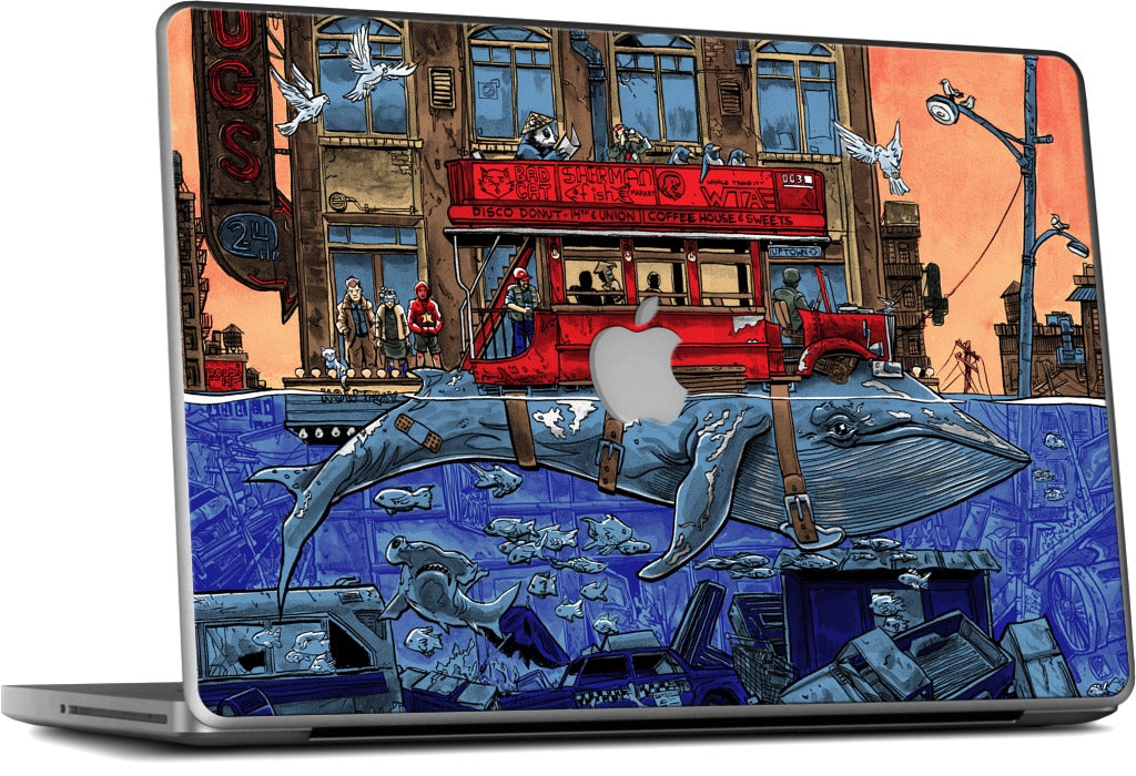 Northbound Whale MacBook Skin