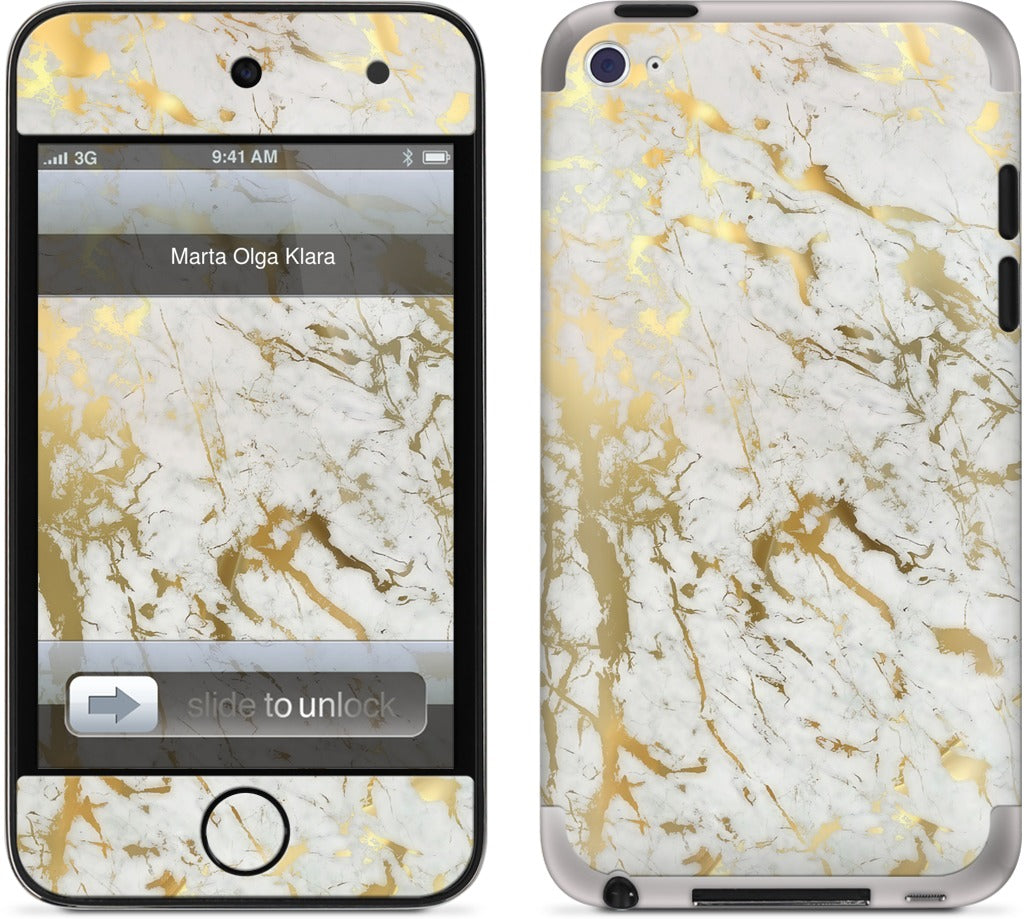 Gold Marble iPod Skin